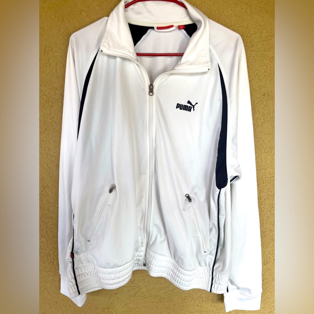 Black and white Puma jacket size XL